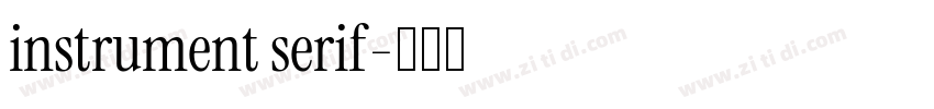 instrument serif字体转换